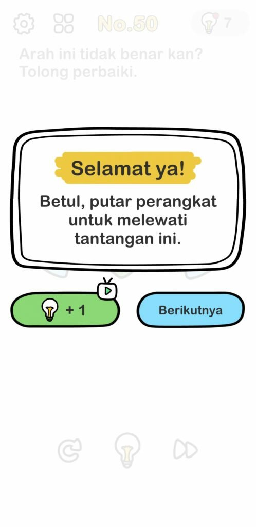 Arah ini tidak benar kan Tolong perbaiki